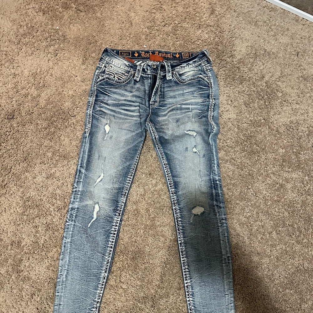 Rock Revival Light Blue Skinny Jeans